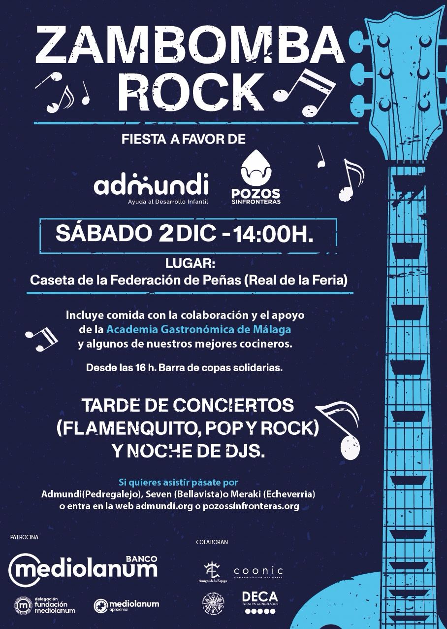 ZAMBOMBA ROCK a favor de Admundi y Pozos sin fronteras